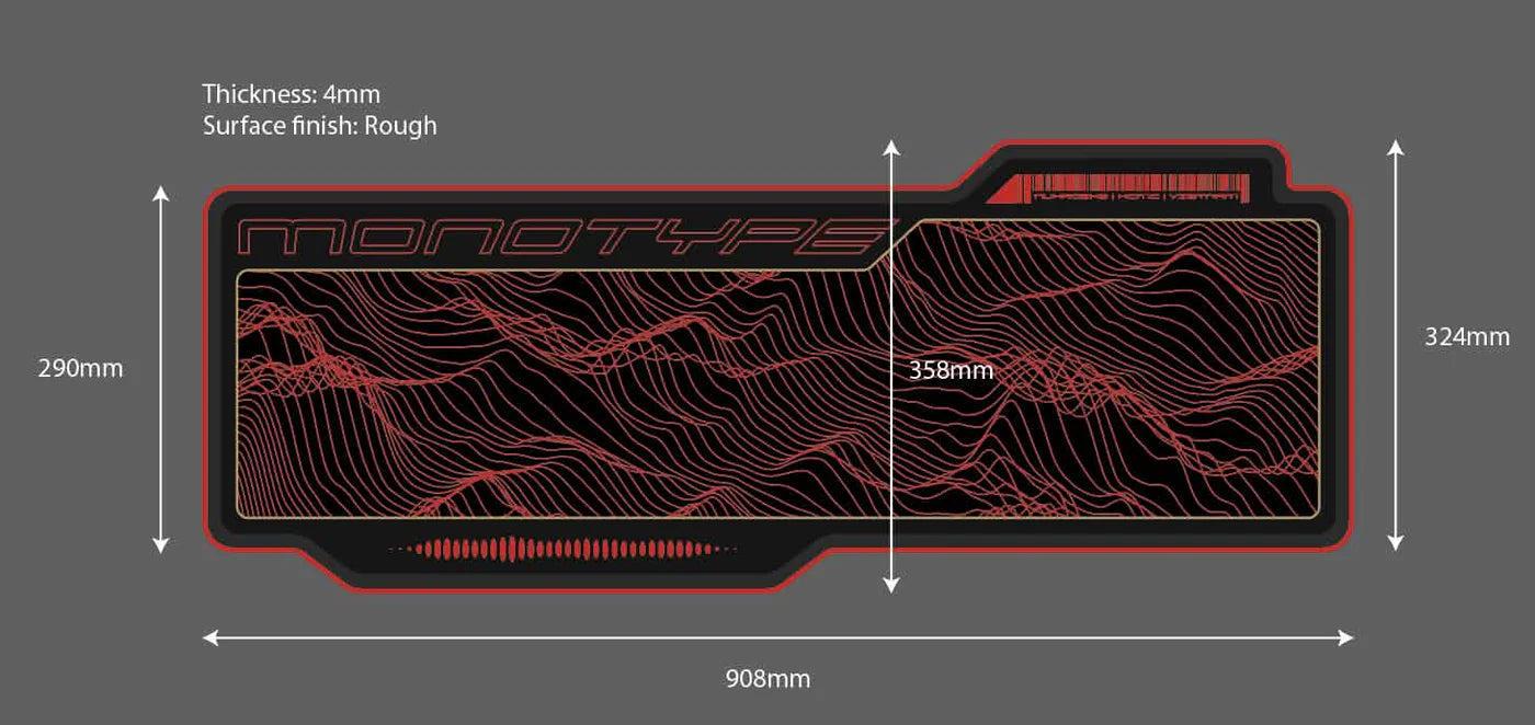 [In-stock] Monotype Deskmat